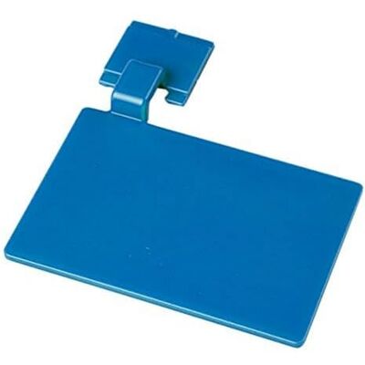 Maya FBK Tabla de identificación para riel (110 x 75 mm), color azul Maya FBK Tabla de identificación para riel (110 x 75 mm), color azul