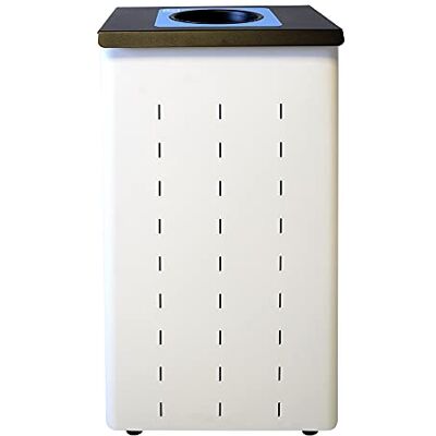 OFITURIA ® Papelera para Reciclaje Selectivo con Aro Interior para Sujetar la Bolsa Metálica Capacidad 87 litros Color Gris OFITURIA ® Papelera para Reciclaje Selectivo con Aro Interior para Sujetar la Bolsa Metálica Capacidad 87 litros Color Gris