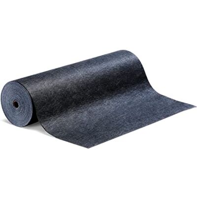PIG Nuevo tráfico Mat Poly, Back alfombra absorbencia, 49 L, 30 m longitud x 91 cm Ancho, 1 Roll/bolsa, Negro PIG Nuevo tráfico Mat Poly, Back alfombra absorbencia, 49 L, 30 m longitud x 91 cm Ancho, 1 Roll/bolsa, Negro