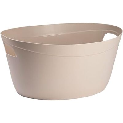 AC Cesta Ovalada de plástico con Asas Colada, almenamiento y organizión de la ropa Fabricada en España 22 Litros 48,5 x 36 x 22 cm Marrón Pastel AC Cesta Ovalada de plástico con Asas Colada, almenamiento y organizión de la ropa Fabricada en España 22 Litros 48,5 x 36 x 22 cm Marrón Pastel