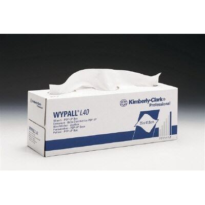 Kimberly Clark Wypall L40, tirón caja, color blanco (810 unidades) Kimberly Clark Wypall L40, tirón caja, color blanco (810 unidades)