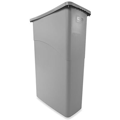 Rubbermaid Commercial Products 3540 Slim Jim Cubo de basura, capacidad de 23 galones, gris Rubbermaid Commercial Products 3540 Slim Jim Cubo de basura, capacidad de 23 galones, gris