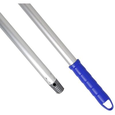 Maya Palo de Escoba y Fregona de 140 cm en Aluminio Anodizado, Mango con Anclaje para Mopa, Repuesto de Rosca Doble Universal y Maneta para Colgar (Azul) Maya Palo de Escoba y Fregona de 140 cm en Aluminio Anodizado, Mango con Anclaje para Mopa, Repuesto de Rosca Doble Universal y Maneta para Colgar (Azul)
