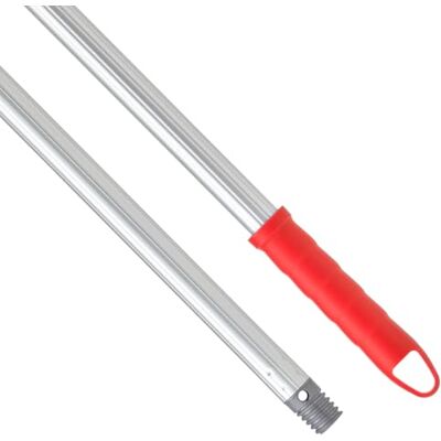 Maya Palo de Escoba y Fregona de 140 cm en Aluminio Anodizado Estriado, Mango Antideslizante con Anclaje para Mopa, Rosca Doble Universal y Maneta para Colgar (Rojo) Maya Palo de Escoba y Fregona de 140 cm en Aluminio Anodizado Estriado, Mango Antideslizante con Anclaje para Mopa, Rosca Doble Universal y Maneta para Colgar (Rojo)