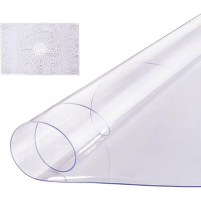 VEVOR Mantel Transparente Redondo 121,9 cm Mantel de PVC Transparente Espesor de 2 mm Impermeable Corta a Medida Protector de Mesa Fácil de Limpiar para Mesa de Comedor Cocina Restaurante VEVOR Mantel Transparente Redondo 121,9 cm Mantel de PVC Transparente Espesor de 2 mm Impermeable Corta a Medida Protector de Mesa Fácil de Limpiar para Mesa de Comedor Cocina Restaurante
