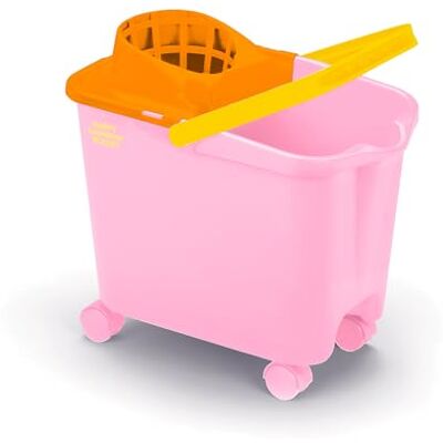 Genius Happy Rainbow Cubo de fregona con escurridor y Ruedas giratorias Reciclado 14L sostenible Ideal para Limpieza de Suelos y hogar Genius Happy Rainbow Cubo de fregona con escurridor y Ruedas giratorias Reciclado 14L sostenible Ideal para Limpieza de Suelos y hogar