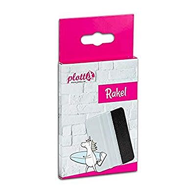 plottiX Escobilla de Goma, Blanco/Negro plottiX Escobilla de Goma, Blanco/Negro