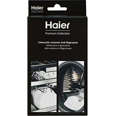CARE + PROTECT Haier HDDW1006B Antical para lavadora y lavavajillas, desinfectante y desengrasante, universal, en polvo, paquete de 6 bolsas de protección para 6 meses CARE + PROTECT Haier HDDW1006B Antical para lavadora y lavavajillas, desinfectante y desengrasante, universal, en polvo, paquete de 6 bolsas de protección para 6 meses