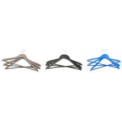 Ordinett Juego de 3 Perchas de Madera Barra para Pantalones Colores Surtidos L 44 Ordinett Juego de 3 Perchas de Madera Barra para Pantalones Colores Surtidos L 44