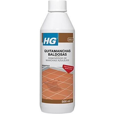 HG Quitamanchas Profesional para Suelos Porosos,Elimina la Grasa,Manchas de Aceite,Marcas de Epoxi de Baldosas de Terracota,Ladrillos,Losas,Piedra Natural,Porcelana,Hormigón y Cemento-500ml HG Quitamanchas Profesional para Suelos Porosos,Elimina la Grasa,Manchas de Aceite,Marcas de Epoxi de Baldosas de Terracota,Ladrillos,Losas,Piedra Natural,Porcelana,Hormigón y Cemento-500ml