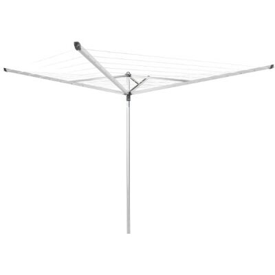 Brabantia Essential Tendedero Exterior Tipo Paraguas, Acero Inoxidable, Gris Metalizado, 40 m de Cuerda Brabantia Essential Tendedero Exterior Tipo Paraguas, Acero Inoxidable, Gris Metalizado, 40 m de Cuerda