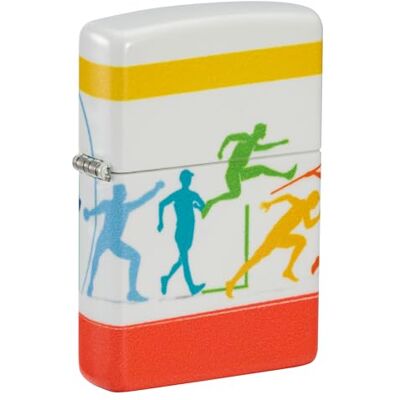 Zippo Sturmfeuerzeug Track and Field Sports, 540°, Color Image Nachfüllbar Wiederverwendbar Windfestes Design Geschenkbox Made in USA Zippo Sturmfeuerzeug Track and Field Sports, 540°, Color Image Nachfüllbar Wiederverwendbar Windfestes Design Geschenkbox Made in USA