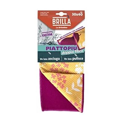 La Briantina Paño de limpieza para platos y cocina, con 3 acciones absorbentes, escurridor, abrillantador, reutilizable, 30 x 40 cm. La Briantina Paño de limpieza para platos y cocina, con 3 acciones absorbentes, escurridor, abrillantador, reutilizable, 30 x 40 cm.