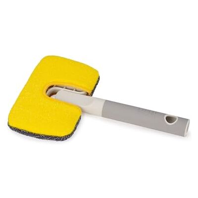 Joseph Joseph CleanTech Cepillo Limpieza para Baño 2 en 1 con Almohadilla de Microfibra y Esponja Raspadora, Mango Antideslizante Joseph Joseph CleanTech Cepillo Limpieza para Baño 2 en 1 con Almohadilla de Microfibra y Esponja Raspadora, Mango Antideslizante