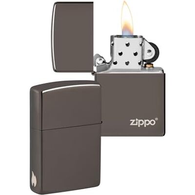 Zippo Encendedor a Prueba de Viento Logo y Diseño de Llama Black Ice Recargable Reutilizable Diseño a Prueba de Viento Caja de Regalo Hecho en EEUU Exclusivo en Amazon Zippo Encendedor a Prueba de Viento Logo y Diseño de Llama Black Ice Recargable Reutilizable Diseño a Prueba de Viento Caja de Regalo Hecho en EEUU Exclusivo en Amazon
