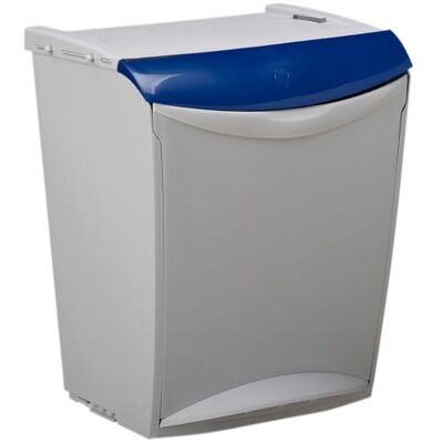 ROSSIGNOL Cubo interior de basura de clasificación, 25 L, cubo interior, montaje en pared o en la mesa, apertura por pedal o manual, ideal para clasificación selectiva, BAKATRI ROSSIGNOL Cubo interior de basura de clasificación, 25 L, cubo interior, montaje en pared o en la mesa, apertura por pedal o manual, ideal para clasificación selectiva, BAKATRI