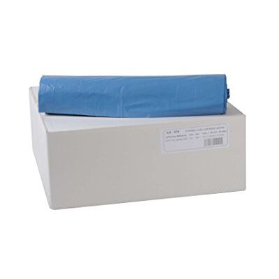 Funny Bolsas de basura de polietileno de baja densidad (PEBD, 120 l de capacidad, tipo 60 extra, 1 rollo de 250 unidades), color azul Funny Bolsas de basura de polietileno de baja densidad (PEBD, 120 l de capacidad, tipo 60 extra, 1 rollo de 250 unidades), color azul