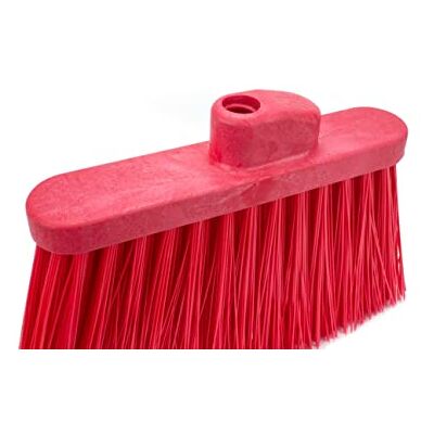 SPARTA Cabezal de Escoba sin Bandera Duo-Sweep de 12 Pulgadas, Color Rojo SPARTA Cabezal de Escoba sin Bandera Duo-Sweep de 12 Pulgadas, Color Rojo