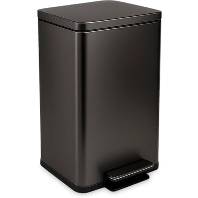 Simpli-Magic Cubo de basura para cocina de 50 litros (13,2 galones): Cubo con pedal y tapa de cierre lento. Control de olores, manos libres y acero inoxidable cepillado fácil de limpiar. Simpli-Magic Cubo de basura para cocina de 50 litros (13,2 galones): Cubo con pedal y tapa de cierre lento. Control de olores, manos libres y acero inoxidable cepillado fácil de limpiar.