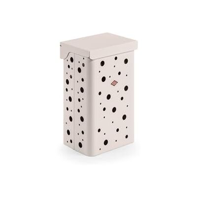 WESCO Cesto para la colada individual en color arena mate de chapa de acero con recubrimiento en polvo, 1 x 32 litros de plástico blanco apto para equipamiento de armario, dimensiones: 34,5 x 27,0 x WESCO Cesto para la colada individual en color arena mate de chapa de acero con recubrimiento en polvo, 1 x 32 litros de plástico blanco apto para equipamiento de armario, dimensiones: 34,5 x 27,0 x