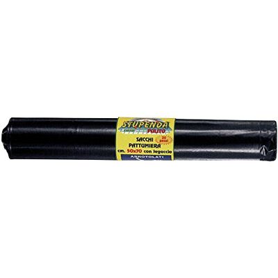 La Briantina Bolsas de Basura Medianas Modelo , Negras, tamaño Medio 50 x 70 cm, Capacidad 45 litros, 20 Bolsas La Briantina Bolsas de Basura Medianas Modelo , Negras, tamaño Medio 50 x 70 cm, Capacidad 45 litros, 20 Bolsas