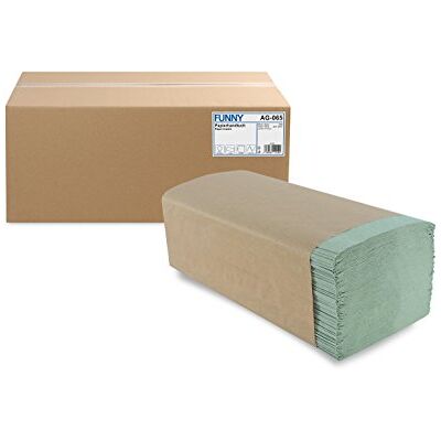 Toalla de papel genérica - 25x23cm - 1 capa - Verde - 5000 hojas Toalla de papel genérica - 25x23cm - 1 capa - Verde - 5000 hojas