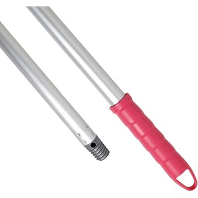 Maya Palo de Escoba y Fregona de 140 cm en Aluminio Anodizado, Mango con Anclaje para Mopa, Repuesto de Rosca Doble Universal y Maneta para Colgar (Rosa) Maya Palo de Escoba y Fregona de 140 cm en Aluminio Anodizado, Mango con Anclaje para Mopa, Repuesto de Rosca Doble Universal y Maneta para Colgar (Rosa)