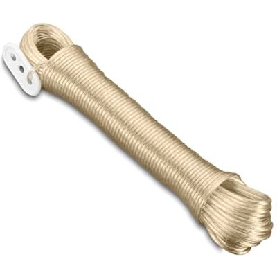 Metaltex Cuerda de acero plastificada para tendedero, 20 m, colores aleatorios Metaltex Cuerda de acero plastificada para tendedero, 20 m, colores aleatorios
