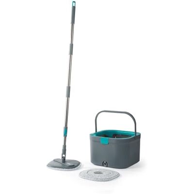 Beldray fregona giratoria Anti-bac con Cubo, 2,4 l, Doble cámara Beldray fregona giratoria Anti-bac con Cubo, 2,4 l, Doble cámara