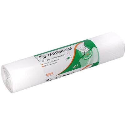 First Deiss Revestimiento para papelera (60 L, 600 x 700 mm, 50 unidades), color blanco First Deiss Revestimiento para papelera (60 L, 600 x 700 mm, 50 unidades), color blanco