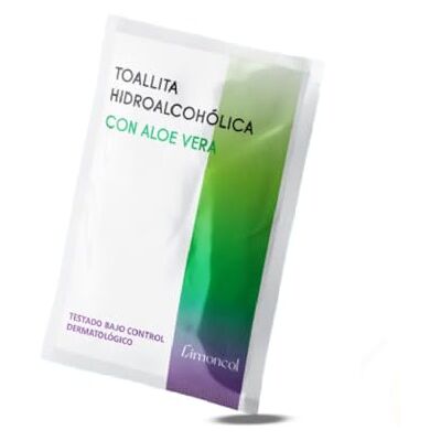 Limoncol Toallitas Hidroalcohólicas con Aloe Vera, Sobres Individuales, Higiene de Manos sin Aclarado, Mínimo 70% Alcohol 25 unidades Limoncol Toallitas Hidroalcohólicas con Aloe Vera, Sobres Individuales, Higiene de Manos sin Aclarado, Mínimo 70% Alcohol 25 unidades