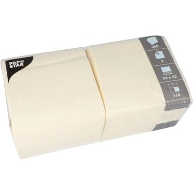 PAPSTAR Tissue-Serviette 3-Lag 1/4Falz EME 33x33cm 250 St VE=1 PAPSTAR Tissue-Serviette 3-Lag 1/4Falz EME 33x33cm 250 St VE=1