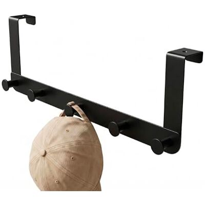 Amig Perchero para puerta 470 x 160 x 75 mm Colgador color Negro Mate Fabricado en Acero. Mod. Amig Perchero para puerta 470 x 160 x 75 mm Colgador color Negro Mate Fabricado en Acero. Mod.