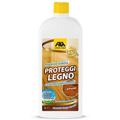 FILA Surface Care Solutions , Protector de madera, cera para parquet barnizado, preacabado y laminado, acción revitalizante para parqué, protege del desgaste y los arañazos con una fina capa de FILA Surface Care Solutions , Protector de madera, cera para parquet barnizado, preacabado y laminado, acción revitalizante para parqué, protege del desgaste y los arañazos con una fina capa de
