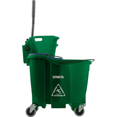 SPARTA CFS OmniFit 35 QT Combo de Cubo de fregona: Prensa Lateral y Inserto de Agua Sucia Verde SPARTA CFS OmniFit 35 QT Combo de Cubo de fregona: Prensa Lateral y Inserto de Agua Sucia Verde
