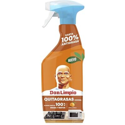 DON LIMPIO Limpiador Cocina Multiusos En Spray 10 x 450ml, Hasta Un 100% De Poder Desengrasante, Limpieza en Multiples Superficies de la Cocina DON LIMPIO Limpiador Cocina Multiusos En Spray 10 x 450ml, Hasta Un 100% De Poder Desengrasante, Limpieza en Multiples Superficies de la Cocina
