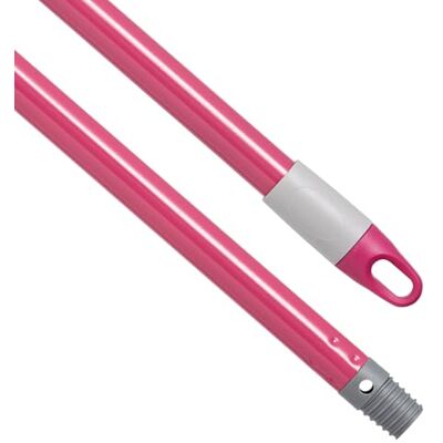 Maya Palo de Escoba y Fregona HAPPY LINE de 140 cm en Acero Barnizado, Mango con Anclaje para Mopa, Rosca Doble Universal y Maneta para Colgar (Fucsia) Maya Palo de Escoba y Fregona HAPPY LINE de 140 cm en Acero Barnizado, Mango con Anclaje para Mopa, Rosca Doble Universal y Maneta para Colgar (Fucsia)