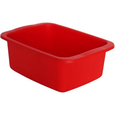 START MACHIAVELLI Cuenco rectangular de color rojo. Barreño de plástico de 10 l de capacidad. Cubeta multiusos de 42 x 31 x 15,5 cm START MACHIAVELLI Cuenco rectangular de color rojo. Barreño de plástico de 10 l de capacidad. Cubeta multiusos de 42 x 31 x 15,5 cm