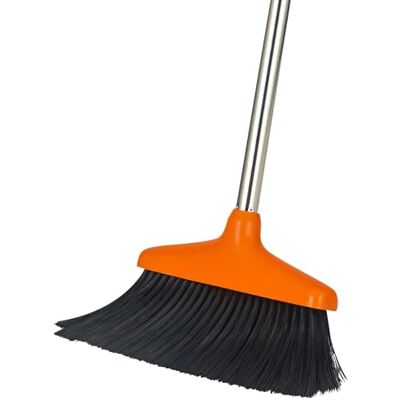 Woobroo Escoba Resistente al Aire Libre, Cepillo Angular Plegable con Mango de 100 cm para Patio, Garaje, vestíbulo, Centro Comercial, Suelo, hogar, Cocina, habitación, Oficina, Mascotas Woobroo Escoba Resistente al Aire Libre, Cepillo Angular Plegable con Mango de 100 cm para Patio, Garaje, vestíbulo, Centro Comercial, Suelo, hogar, Cocina, habitación, Oficina, Mascotas