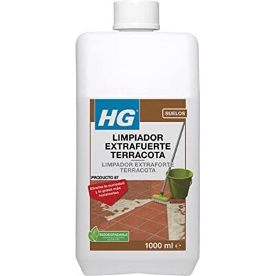 HG Limpiador Profesional para Terrracota, Limpiador Concentrado para Eliminar Manchas de Grasa, Abrillantador, Suciedad Incrustada, Para Todo Tipo de Suelos, 1 litro () HG Limpiador Profesional para Terrracota, Limpiador Concentrado para Eliminar Manchas de Grasa, Abrillantador, Suciedad Incrustada, Para Todo Tipo de Suelos, 1 litro ()