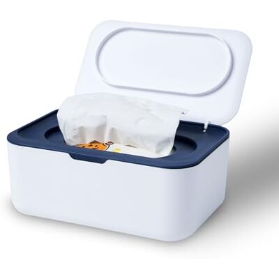 Cheerhom Cajas Dispensador de Toallita de Bebé, Caja de Toallita Húmedas con Tapa, Caja para Papel Toallitas Húmedo, Cajas de Pañuelos Húmedos para Hogar, Oficina Azul Cheerhom Cajas Dispensador de Toallita de Bebé, Caja de Toallita Húmedas con Tapa, Caja para Papel Toallitas Húmedo, Cajas de Pañuelos Húmedos para Hogar, Oficina Azul