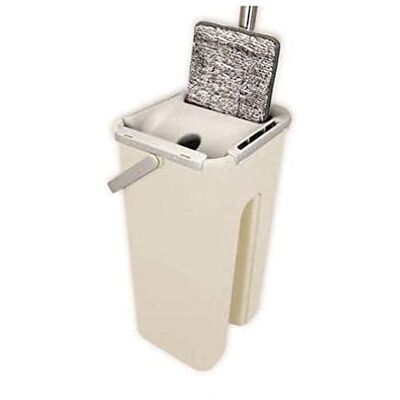 Cleanic Mopa Mop Plano con Cubo autolimpiable MOP50, Monocolor Cleanic Mopa Mop Plano con Cubo autolimpiable MOP50, Monocolor