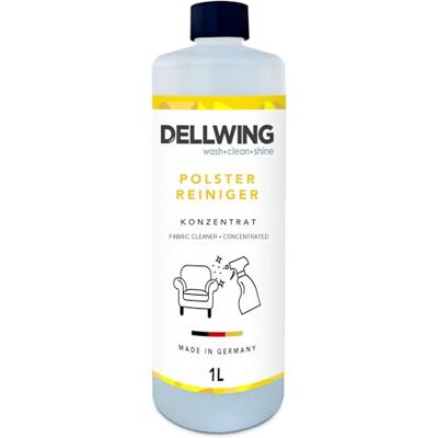 DELLWING Limpiador de tapicerías concentrado 1 l, limpiador para sofás, alfombras, asientos de coche y colchones, apto para aspiradoras de agua o limpieza manual, fabricado en Alemania DELLWING Limpiador de tapicerías concentrado 1 l, limpiador para sofás, alfombras, asientos de coche y colchones, apto para aspiradoras de agua o limpieza manual, fabricado en Alemania