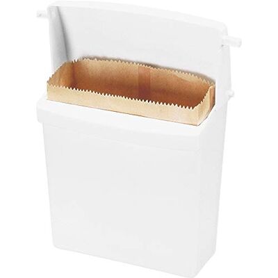 Rubbermaid Commercial Products Rubbermaid Commercial 614000 toalla sanitaria receptáculo con rígida maletero, rectangular, plástico, color blanco Rubbermaid Commercial Products Rubbermaid Commercial 614000 toalla sanitaria receptáculo con rígida maletero, rectangular, plástico, color blanco
