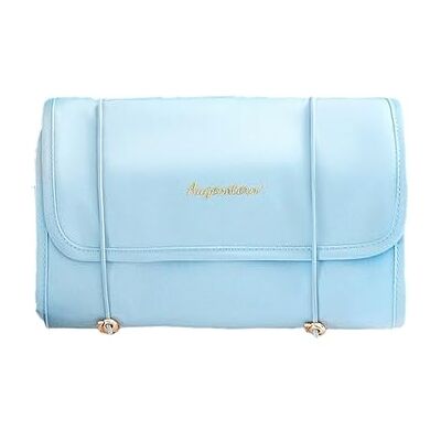 JOYBOS Bolsa de maquillaje plegable azul JOYBOS Bolsa de maquillaje plegable azul