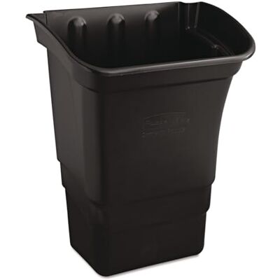 Rubbermaid Commercial Products Refuse Bin for Utility Cart W432xD305xH559mm 30.28L Black Ref 3353-88-BLA Rubbermaid Commercial Products Refuse Bin for Utility Cart W432xD305xH559mm 30.28L Black Ref 3353-88-BLA