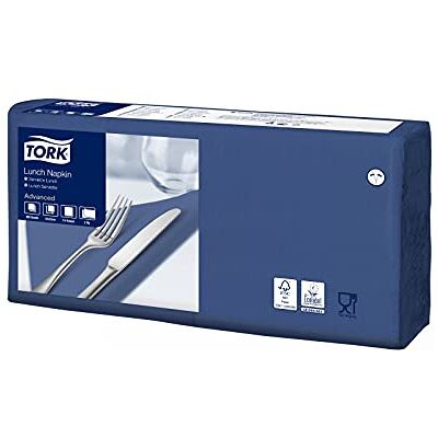 Tork 477215 Servilletas de almuerzo, 2 capas, pliegue 1/4, 32,8 cm de longitud, 200 unidades Tork 477215 Servilletas de almuerzo, 2 capas, pliegue 1/4, 32,8 cm de longitud, 200 unidades