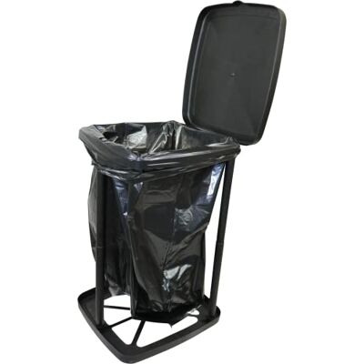 Cao C.A.O. Cubo de basura plegable de 40 litros de polipropileno, color negro Longitud 32 cm Ancho 28 cm Altura 49 cm Cao C.A.O. Cubo de basura plegable de 40 litros de polipropileno, color negro Longitud 32 cm Ancho 28 cm Altura 49 cm