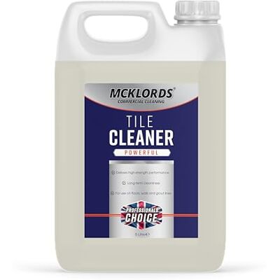McKLords Comercial Limpiador de Azulejos 5L – Solución de Uso Intensivo para Azulejos de Cerámica, Porcelana y Piedra Natural McKLords Comercial Limpiador de Azulejos 5L – Solución de Uso Intensivo para Azulejos de Cerámica, Porcelana y Piedra Natural