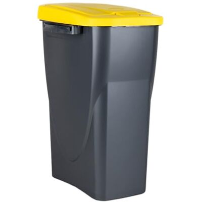 Cofan Cubo de basura amarillo para reciclar plásticos y envases Capacidad de 15, 25 o 45 litros Tres Medidas (15 L) Cofan Cubo de basura amarillo para reciclar plásticos y envases Capacidad de 15, 25 o 45 litros Tres Medidas (15 L)